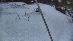 Spodní část sjezdovky skiareálu Karolinka