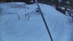 Spodní část sjezdovky skiareálu Karolinka