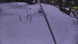 Spodní část sjezdovky skiareálu Karolinka