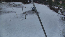 Spodní část sjezdovky skiareálu Karolinka