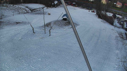 Spodní část sjezdovky skiareálu Karolinka