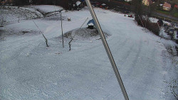 Spodní část sjezdovky skiareálu Karolinka