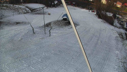 Spodní část sjezdovky skiareálu Karolinka