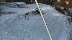 Spodní část sjezdovky skiareálu Karolinka