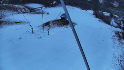 Spodní část sjezdovky skiareálu Karolinka