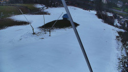 Spodní část sjezdovky skiareálu Karolinka