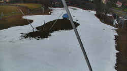 Spodní část sjezdovky skiareálu Karolinka