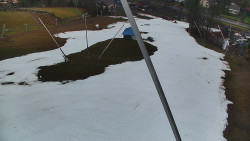 Spodní část sjezdovky skiareálu Karolinka