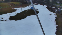 Spodní část sjezdovky skiareálu Karolinka