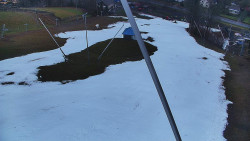 Spodní část sjezdovky skiareálu Karolinka