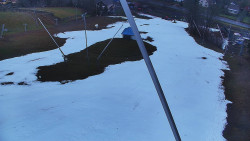 Spodní část sjezdovky skiareálu Karolinka