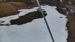 Spodní část sjezdovky skiareálu Karolinka