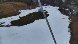 Spodní část sjezdovky skiareálu Karolinka