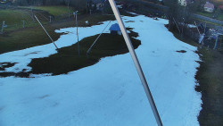 Spodní část sjezdovky skiareálu Karolinka