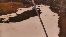 Spodní část sjezdovky skiareálu Karolinka