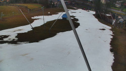 Spodní část sjezdovky skiareálu Karolinka