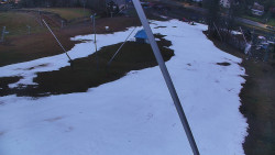 Spodní část sjezdovky skiareálu Karolinka