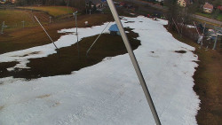 Spodní část sjezdovky skiareálu Karolinka