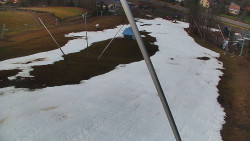 Spodní část sjezdovky skiareálu Karolinka