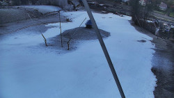 Spodní část sjezdovky skiareálu Karolinka