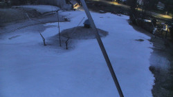 Spodní část sjezdovky skiareálu Karolinka