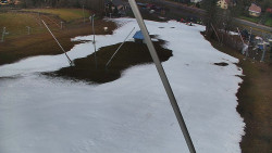 Spodní část sjezdovky skiareálu Karolinka