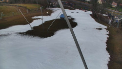 Spodní část sjezdovky skiareálu Karolinka