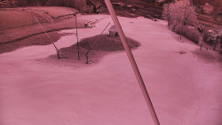 Spodní část sjezdovky skiareálu Karolinka