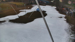 Spodní část sjezdovky skiareálu Karolinka