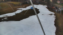 Spodní část sjezdovky skiareálu Karolinka