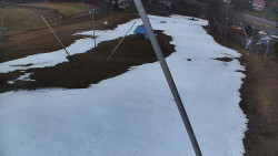 Spodní část sjezdovky skiareálu Karolinka