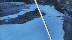 Spodní část sjezdovky skiareálu Karolinka