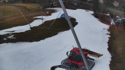 Spodní část sjezdovky skiareálu Karolinka