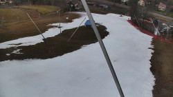 Spodní část sjezdovky skiareálu Karolinka