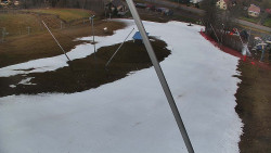 Spodní část sjezdovky skiareálu Karolinka