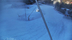 Spodní část sjezdovky skiareálu Karolinka