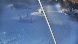 Spodní část sjezdovky skiareálu Karolinka