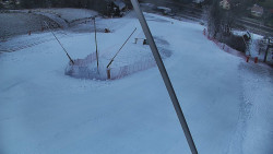 Spodní část sjezdovky skiareálu Karolinka