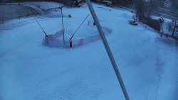 Spodní část sjezdovky skiareálu Karolinka