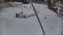 Spodní část sjezdovky skiareálu Karolinka