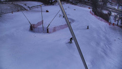 Spodní část sjezdovky skiareálu Karolinka