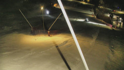 Spodní část sjezdovky skiareálu Karolinka