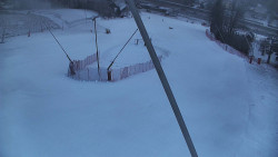 Spodní část sjezdovky skiareálu Karolinka