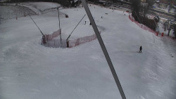 Spodní část sjezdovky skiareálu Karolinka