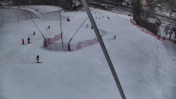 Spodní část sjezdovky skiareálu Karolinka