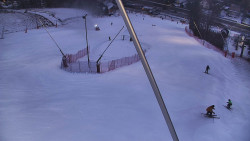 Spodní část sjezdovky skiareálu Karolinka