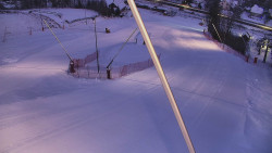 Spodní část sjezdovky skiareálu Karolinka