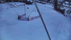 Spodní část sjezdovky skiareálu Karolinka