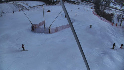 Spodní část sjezdovky skiareálu Karolinka