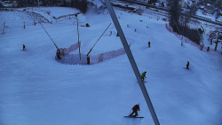 Spodní část sjezdovky skiareálu Karolinka